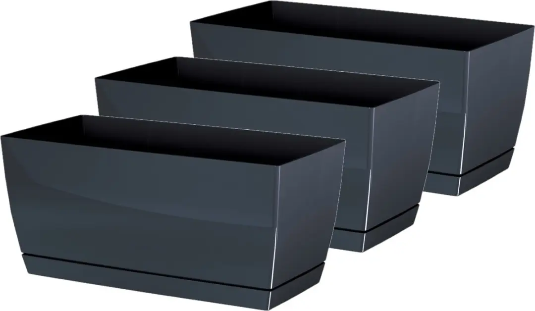 Prosperplast Plantenpot/bloempot met opvangschaal