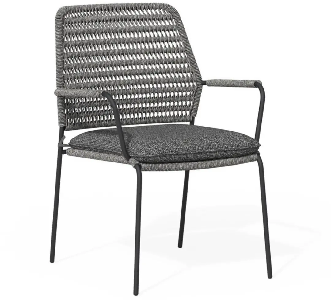 Tierra Outdoor David Dining Tuinstoel - Charcoal - afbeelding 4 van 4