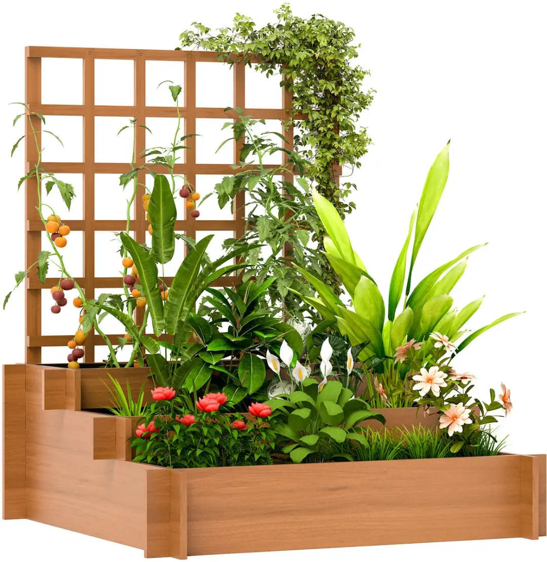 ECTEATOY® Plantenbak met Klimrek