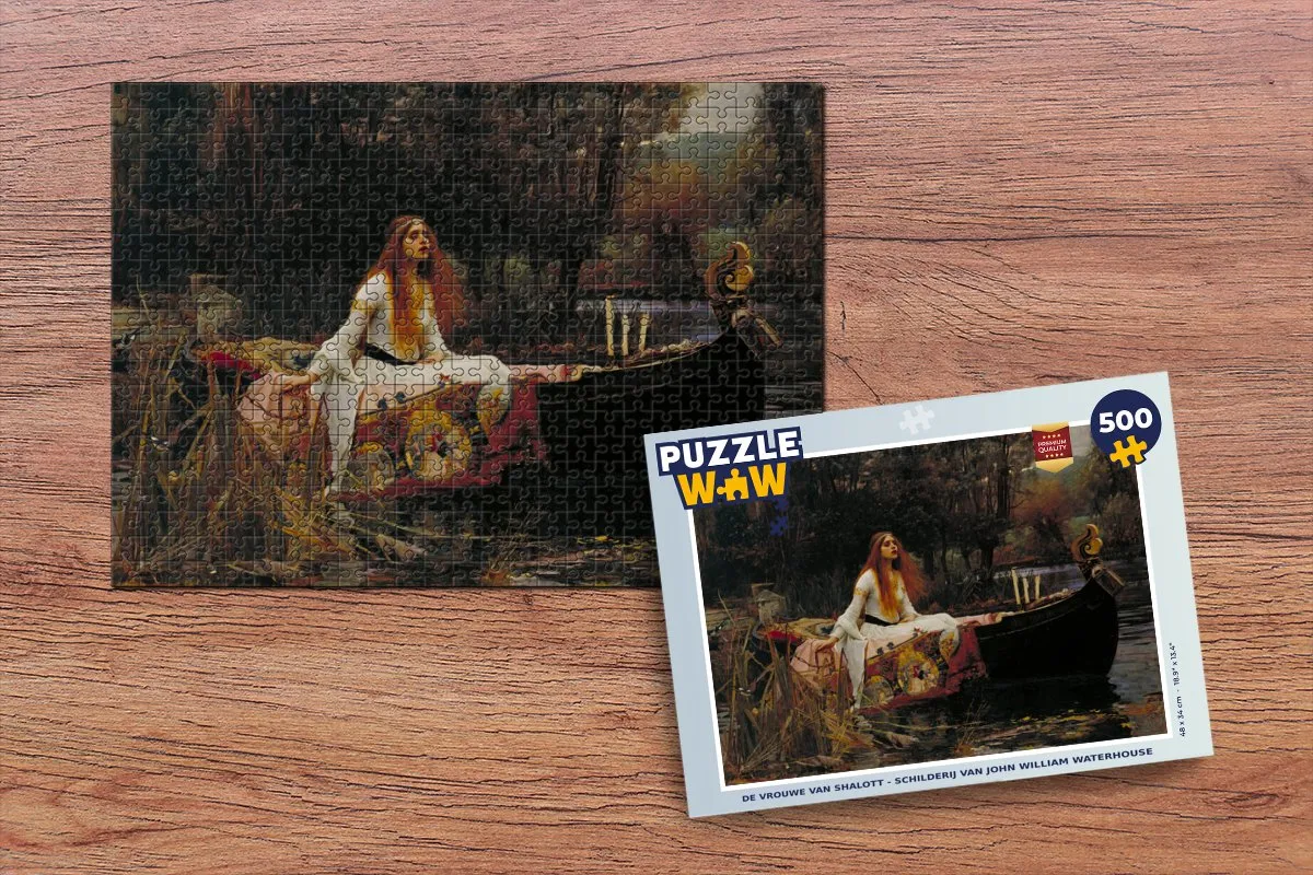 PuzzleWow De Vrouwe van Shalott Legpuzzel 500 Stuks - Multicolor