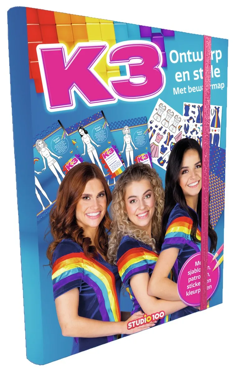 K3 Designmap met Bewaarmap - Blauw