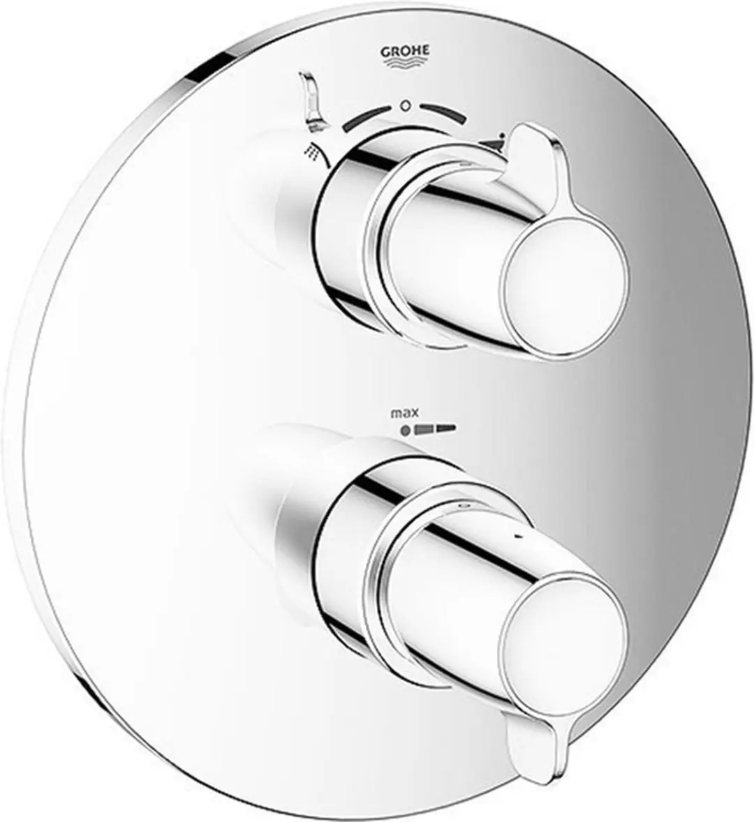 GROHE Grohtherm Special afbouwdeel T voor inbouw badkraan