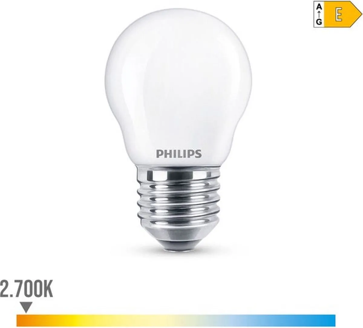 Philips LED Kogellamp E27 6,5W Warmwit Mat