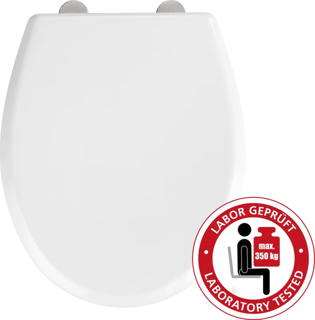 Wenko Gubbio WC-bril - Wit - 350 kg - afbeelding 3 van 6
