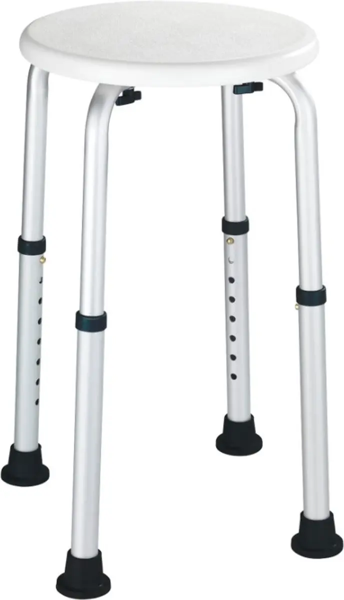 Wenko Secura Douchekruk 120kg - Aluminium-Wit
