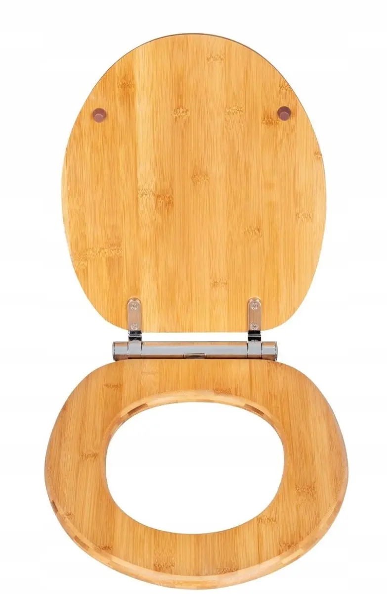 Wenko Bamboe Toiletbril Bambusa Easy Close - Beige - afbeelding 3 van 5