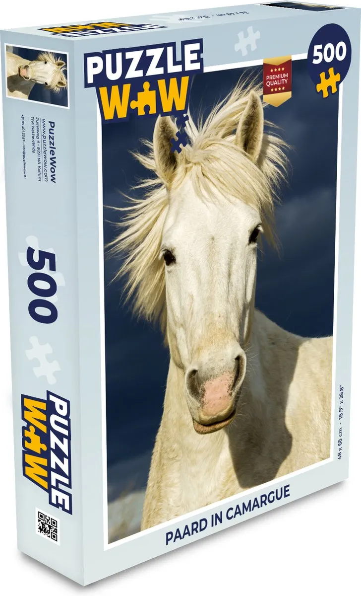 PuzzleWow Paard in Camargue Legpuzzel 500 Stuks