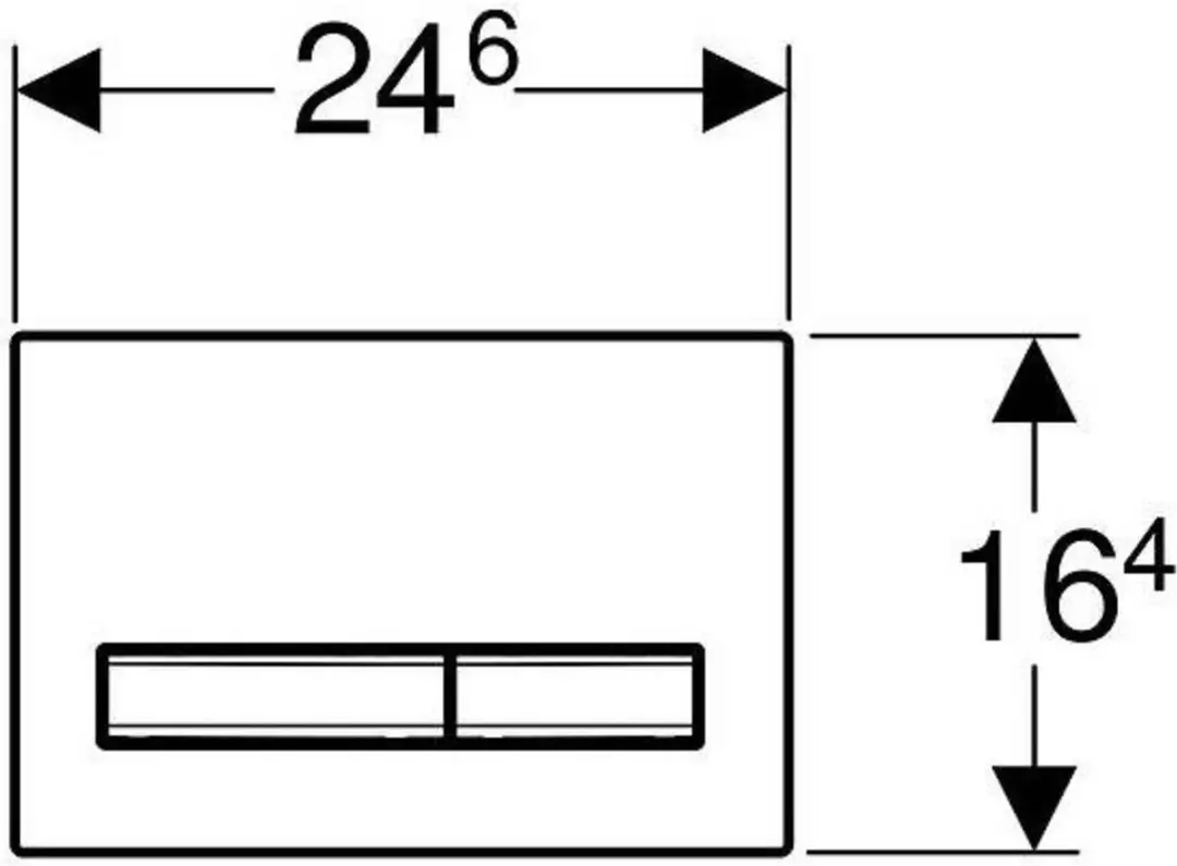 Geberit Sigma 50 Bedieningsplaat - Wit - afbeelding 2 van 6