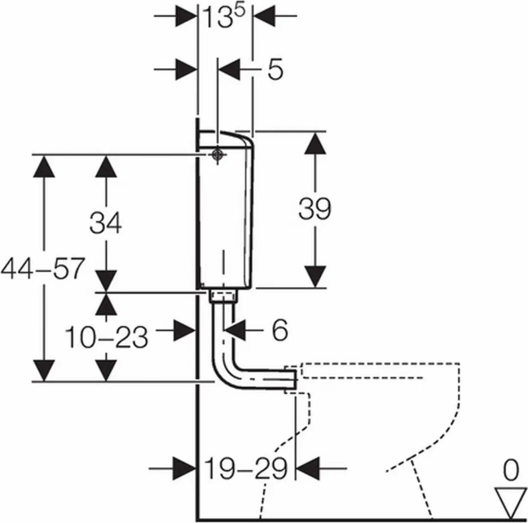 Geberit AP120 Laaghangend Reservoir - Wit - afbeelding 2 van 4