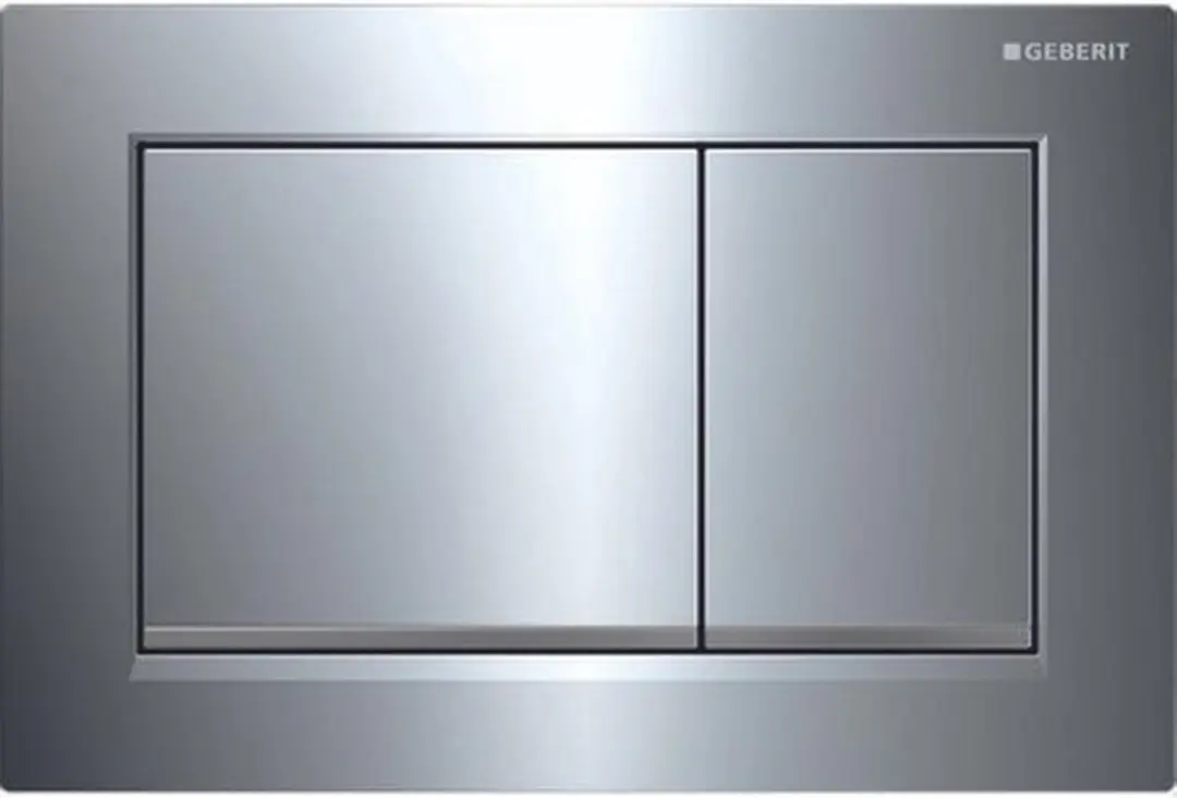 Geberit Omega20 Bedieningsplaat - 2-toets - Chroom/Matchend Chroom - afbeelding 5 van 6