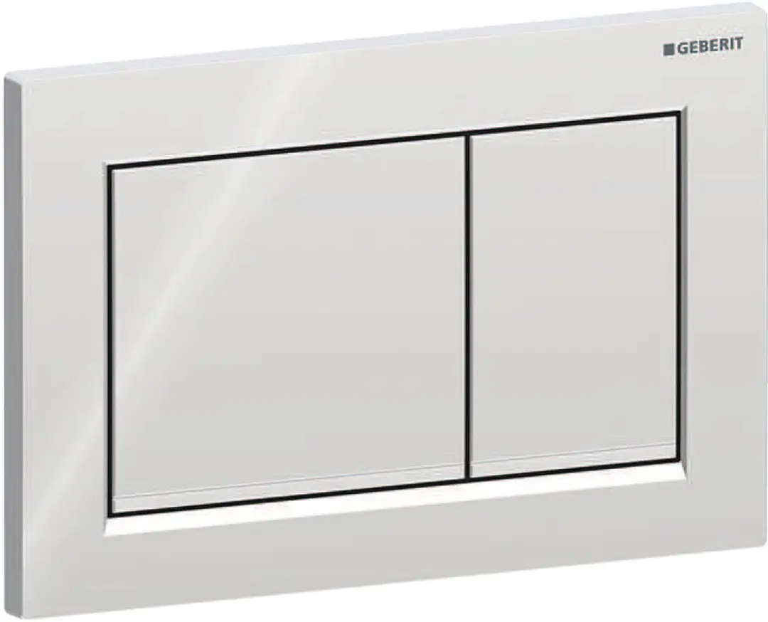 Geberit Omega20 Bedieningsplaat - 2-toets - Chroom/Matchend Chroom - afbeelding 6 van 6