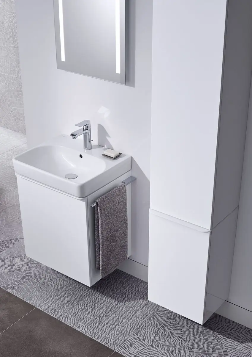 Geberit Smyle Wastafel 60cm - 1 Kraangat - Wit - afbeelding 6 van 6