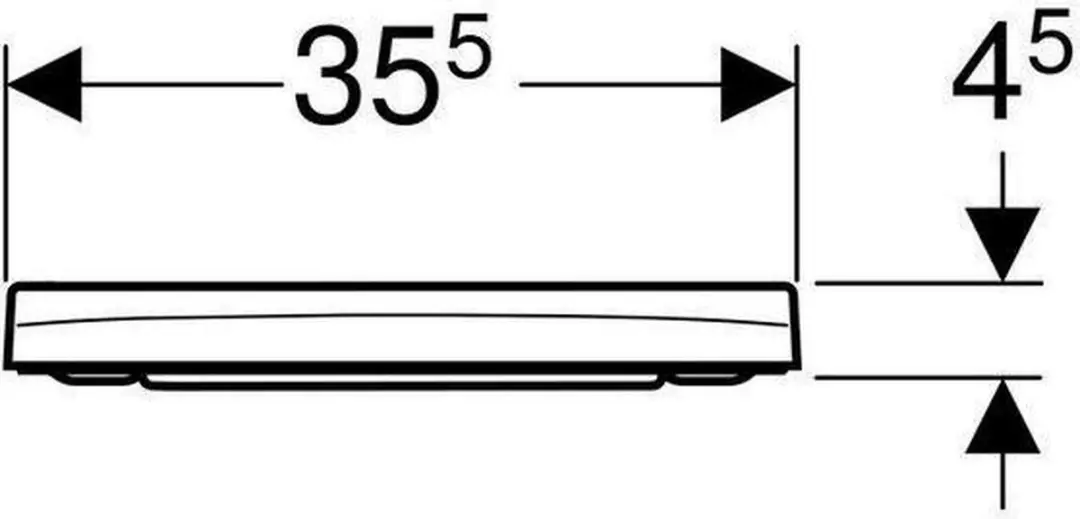 Geberit Smyle Square WC-deksel 500237011 - Wit - afbeelding 4 van 5