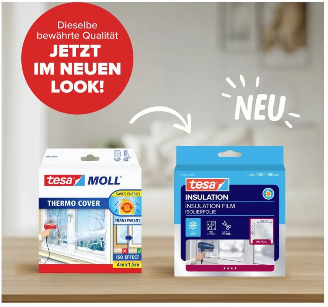 Tesa tesamoll Thermo Cover Isolatie folie 4x1,5m - Transparant - afbeelding 6 van 6