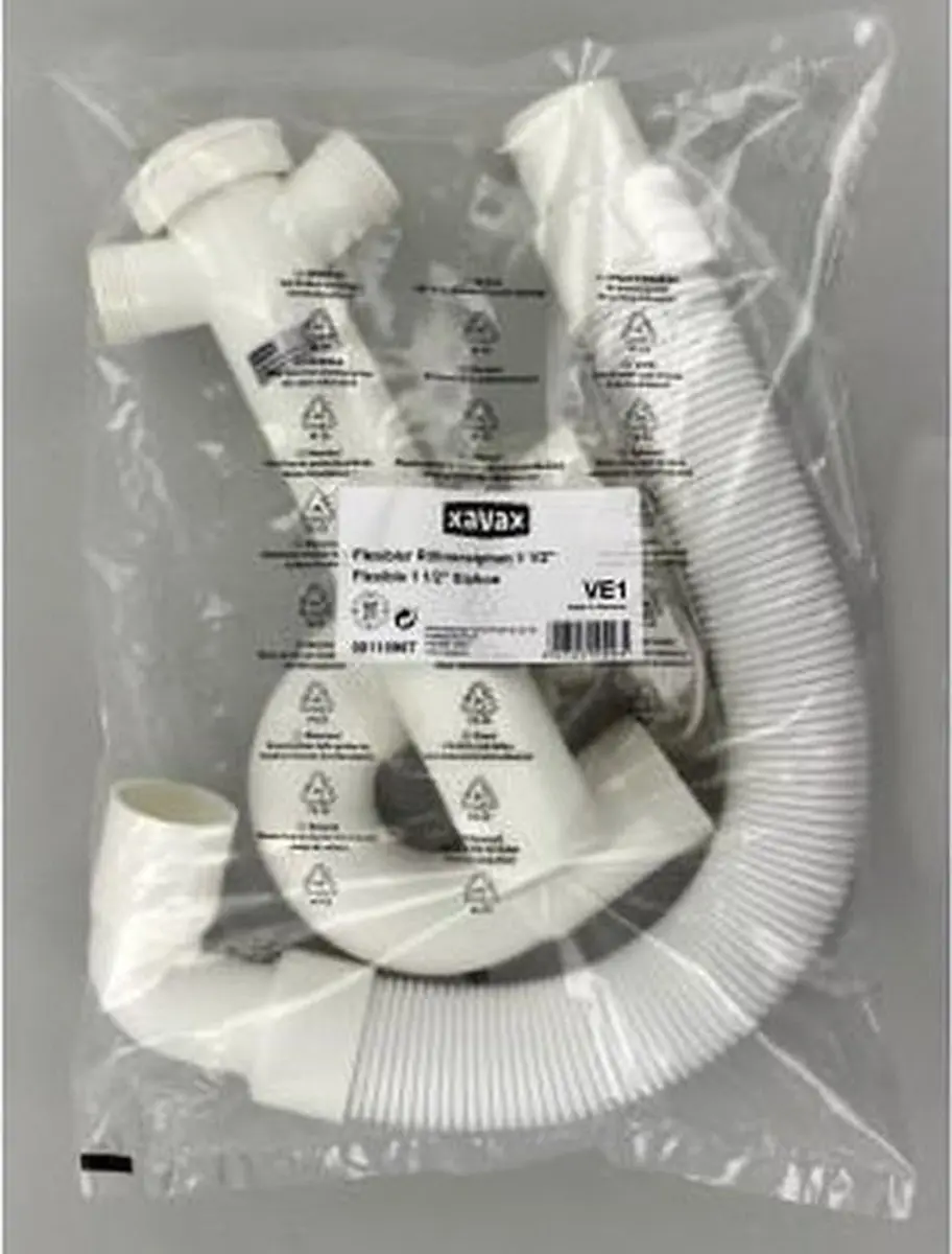 Xavax Flexibele Sifonkit 1½" - Wit - afbeelding 6 van 6