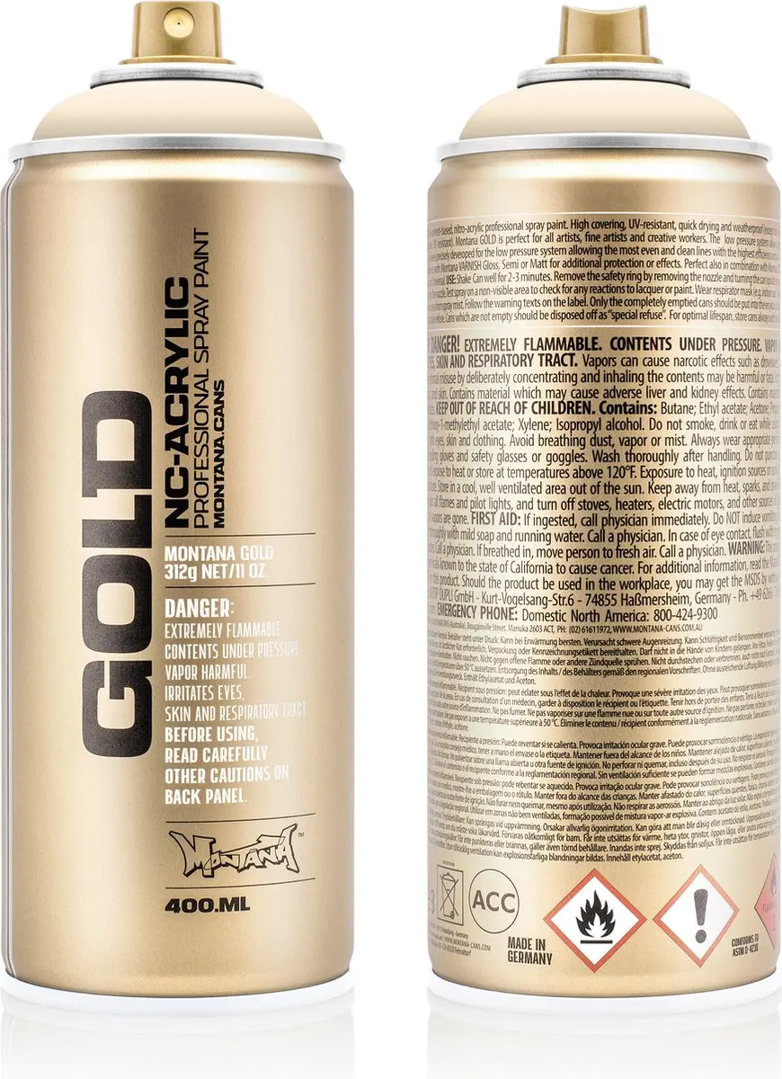 Montana GOLD G2000 White Orange spuitbus 400ml