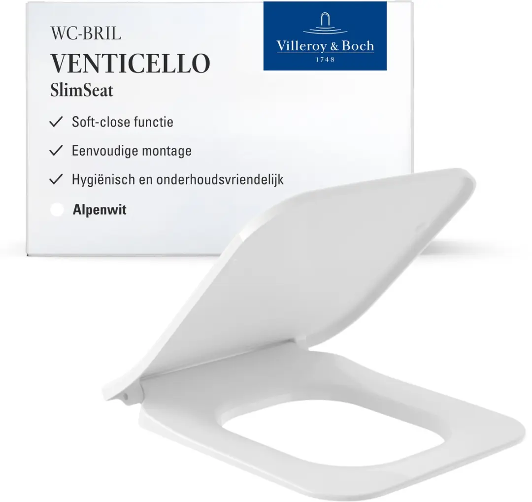 Villeroy & Boch Venticello WC-zitting SlimSeat Line 9M80S101