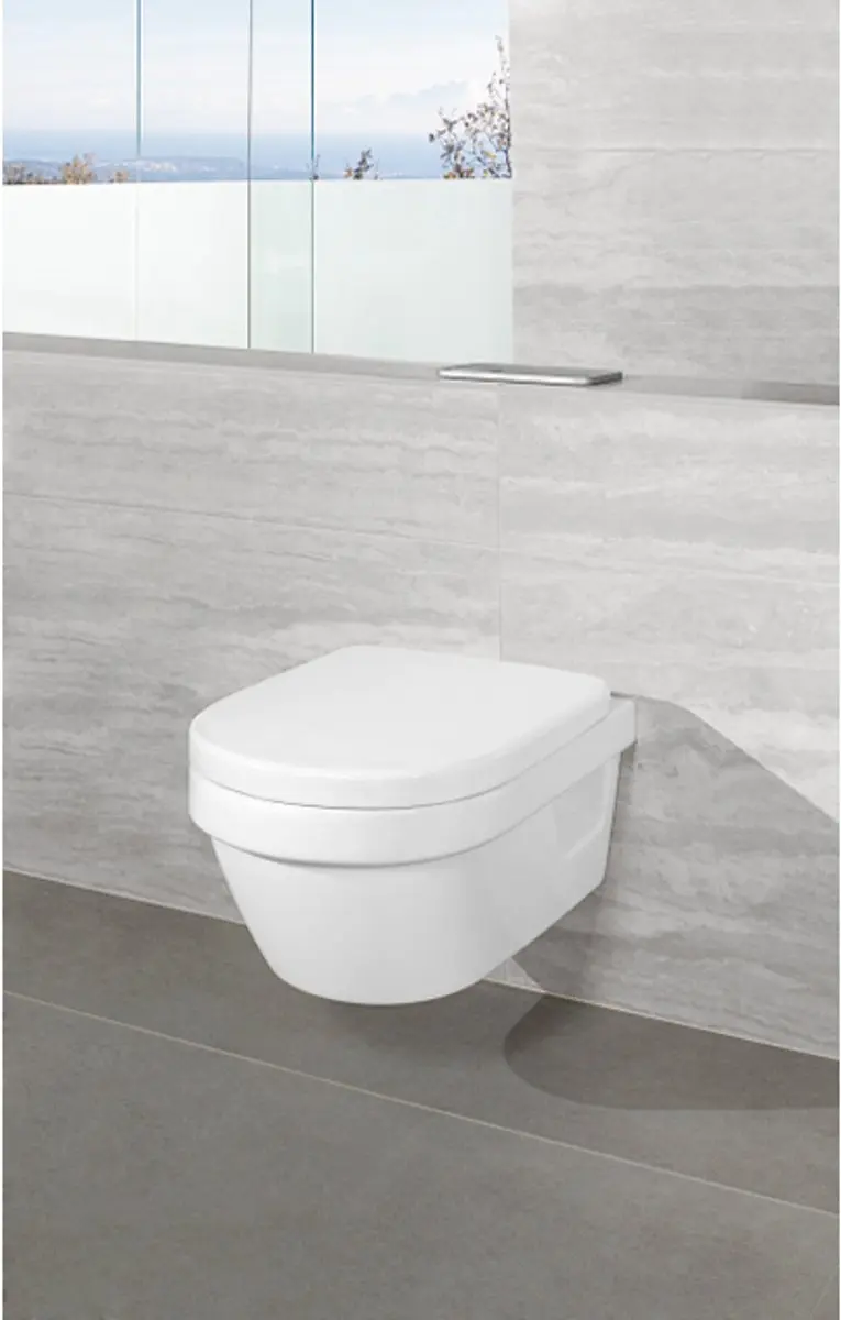 Villeroy & Boch Architectura Wandcloset 35x48cm - Wit - afbeelding 2 van 6