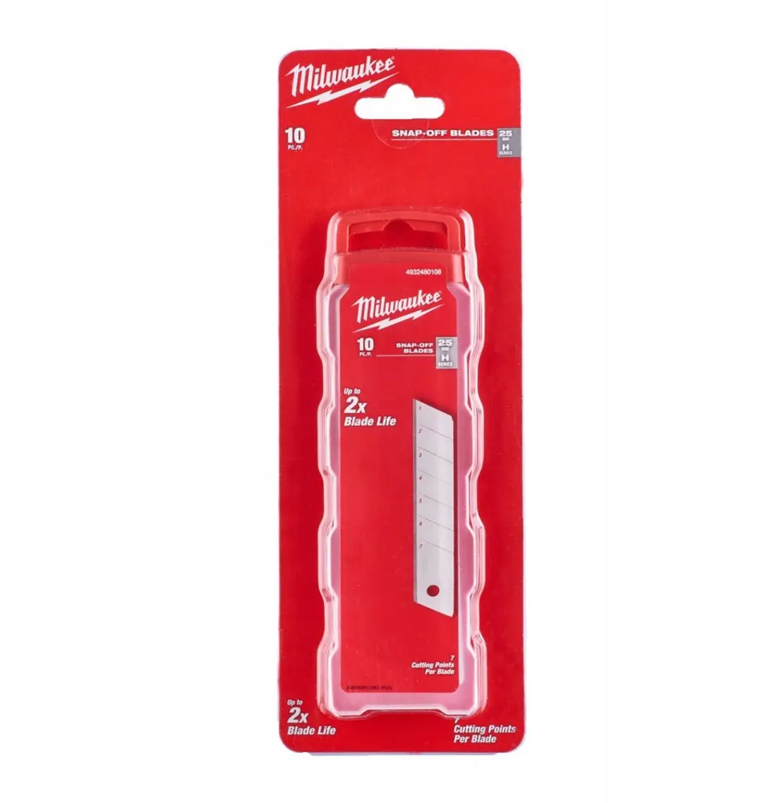 Milwaukee Mesjes voor Schuifmes 25mm - 10 stuks - afbeelding 2 van 3