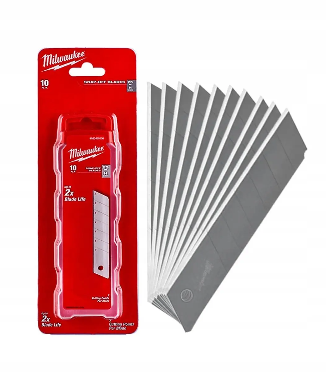 Milwaukee Mesjes voor Schuifmes 25mm - 10 stuks - afbeelding 3 van 3