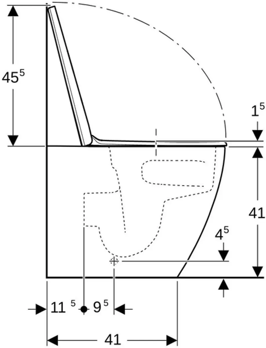 Geberit iCon Staande WC - Diepspoel - Wit - afbeelding 3 van 5