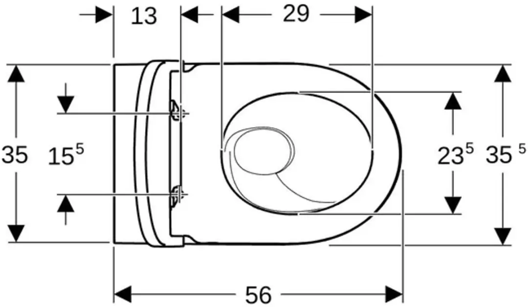 Geberit iCon Staande WC - Diepspoel - Wit - afbeelding 4 van 5