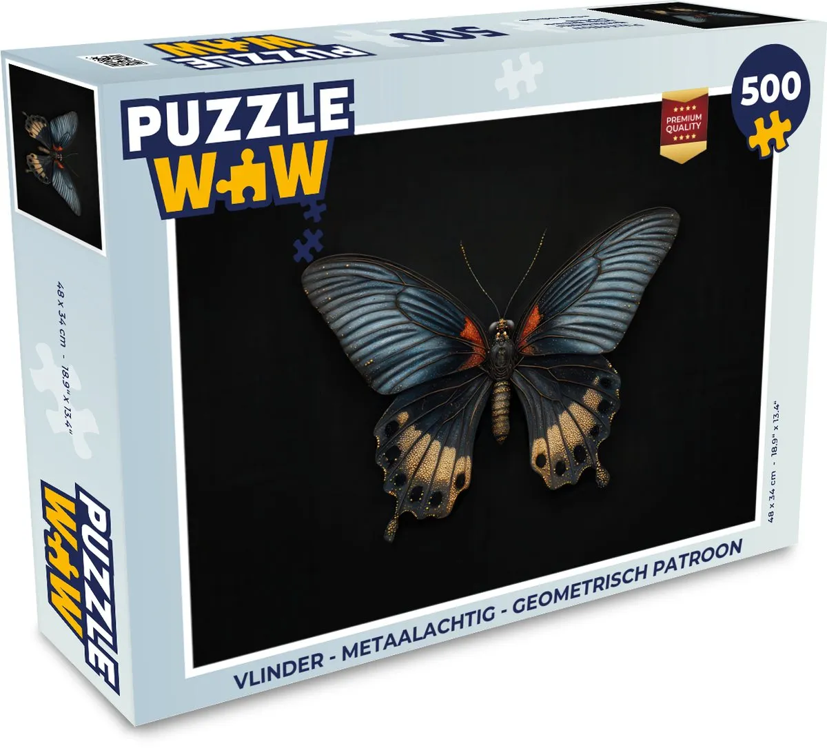 PuzzleWow Vlinder Geometrische Legpuzzel 500 Stuks