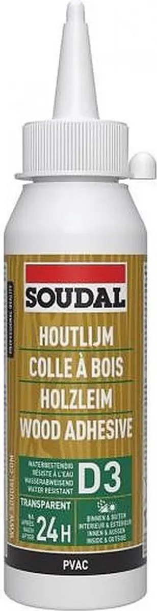Soudal Houtlijm(watervast) 65a 250 ml D3
