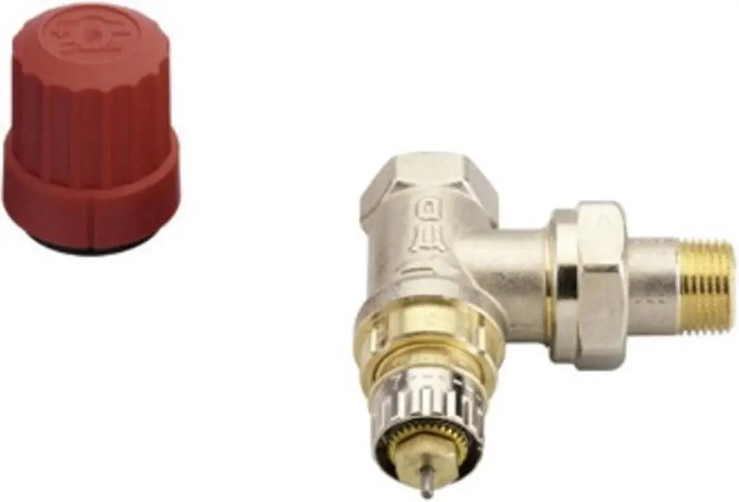 Danfoss RA-N Radiatorafsluiter 3/8 Haaks DN10 - Wit - afbeelding 2 van 6