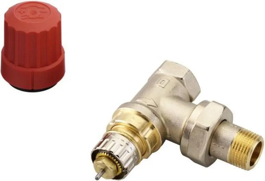 Danfoss RA-N Radiatorafsluiter 3/8 Haaks DN10 - Wit - afbeelding 5 van 6