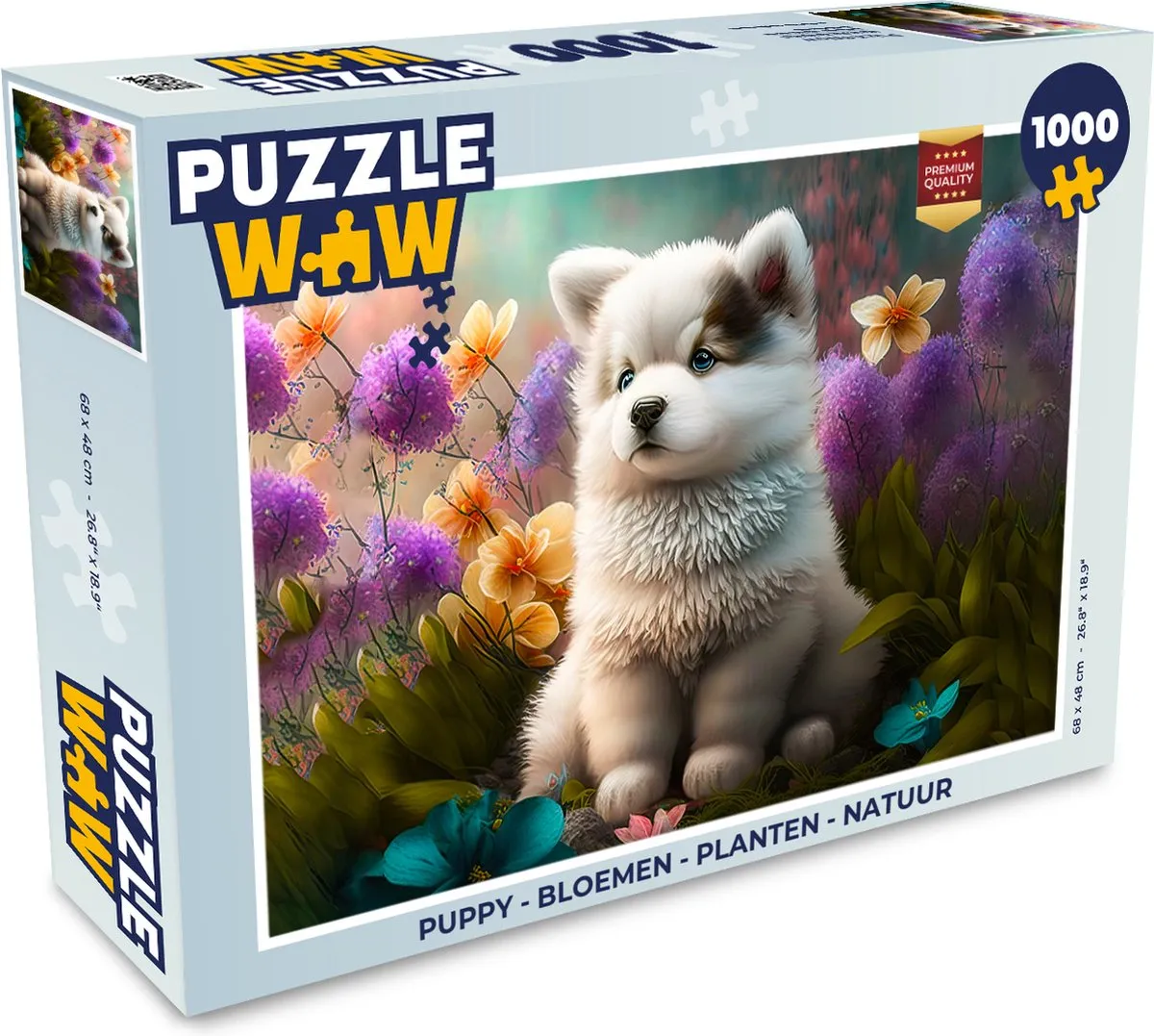 PuzzleWow Puppy Legpuzzel 1000 Stuks
