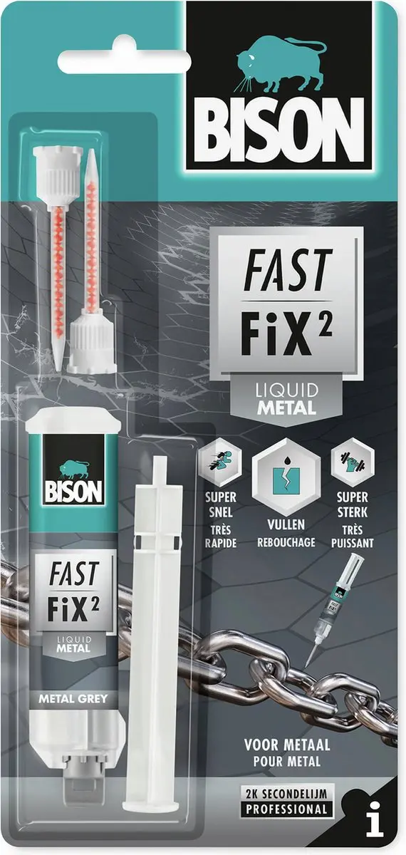 Bison Fast Fix² Metaal 10ml