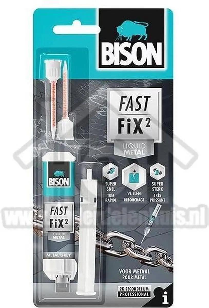Bison Fast Fix² Metaal 10ml - afbeelding 4 van 4