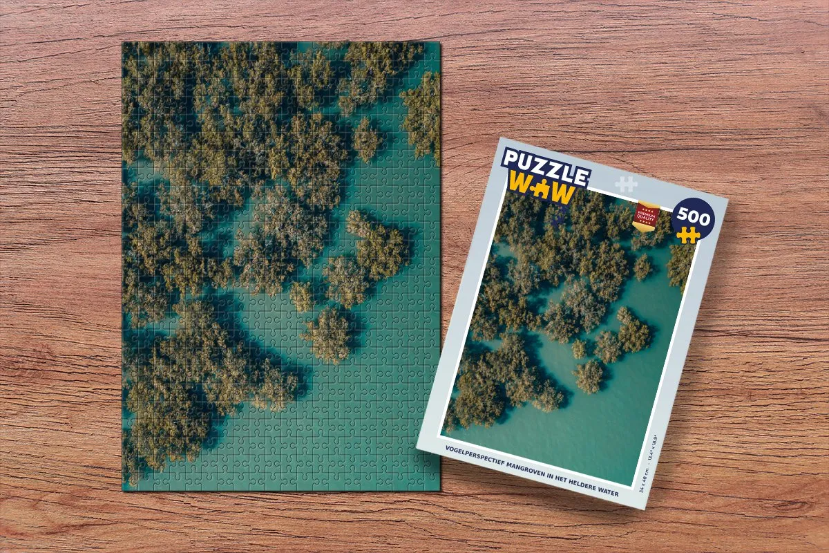 PuzzleWow Legpuzzel Mangroven Australië 500 Stuks - Multicolor
