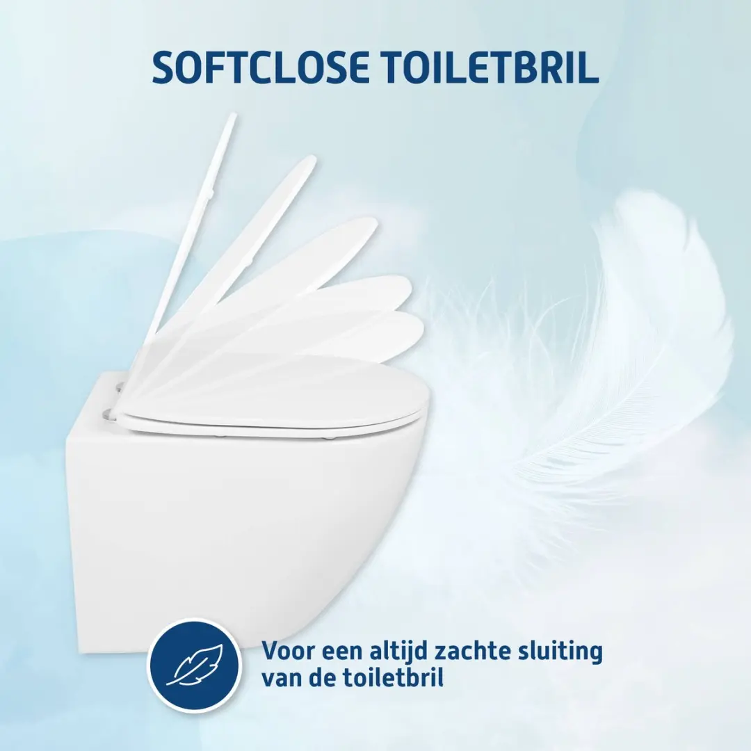Saqu Please Compact Hangtoilet 31220750 - Wit - afbeelding 4 van 6