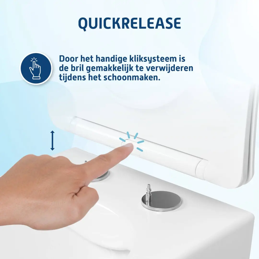 Saqu Please Compact Hangtoilet 31220750 - Wit - afbeelding 3 van 6