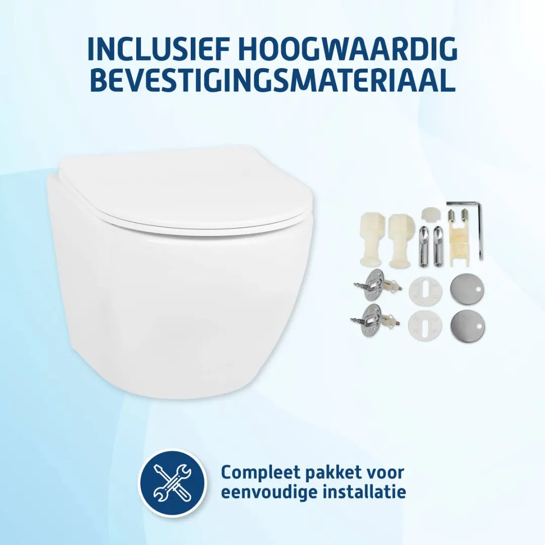 Saqu Please Compact Hangtoilet 31220750 - Wit - afbeelding 2 van 6