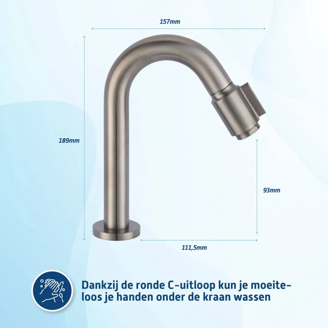 Saqu Essential 2.0 Fonteinkraan 31222720 - Gunmetal - afbeelding 3 van 6