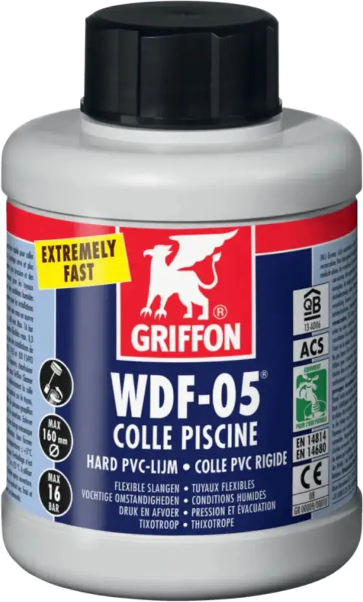 Griffon WDF-05 PVC-lijm 500ml - afbeelding 2 van 6
