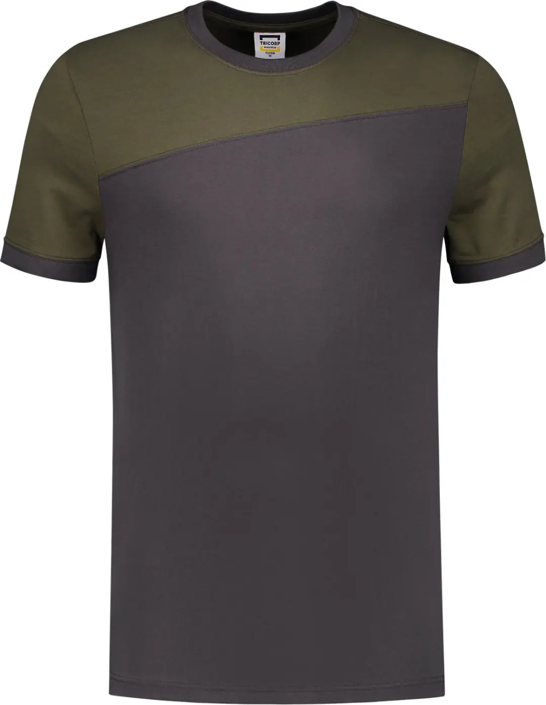 Tricorp T-shirt Bicolor 102006 - Zwart/Rood - XL - afbeelding 2 van 6