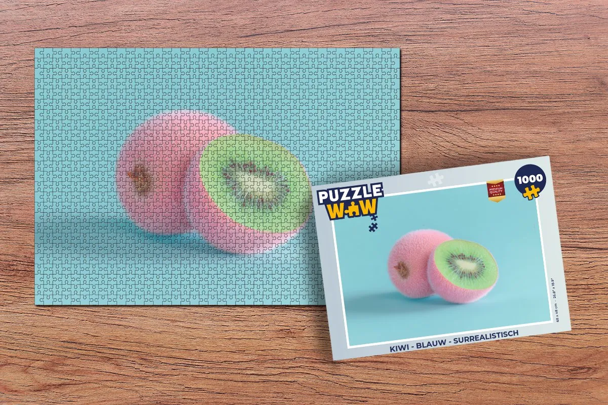 PuzzleWow Legpuzzel Kiwi 1000 Stuks - Surrealistisch