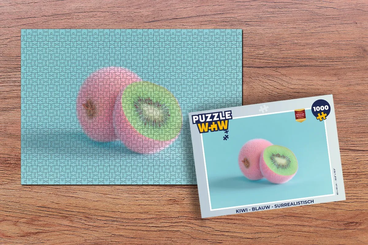 PuzzleWow Legpuzzel Kiwi 1000 Stuks - Surrealistisch