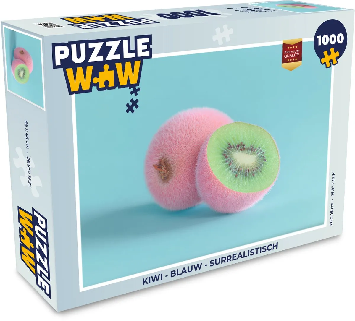 PuzzleWow Legpuzzel Kiwi 1000 Stuks - Surrealistisch
