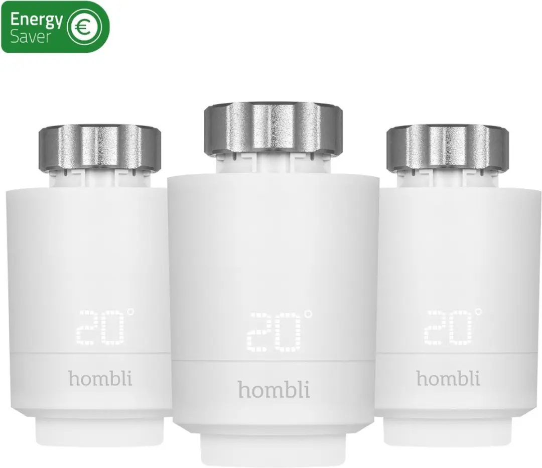 Hombli Smart BT Radiator Thermostat Expansion Pack HBPP-0112 - 3 Stuks - afbeelding 5 van 6