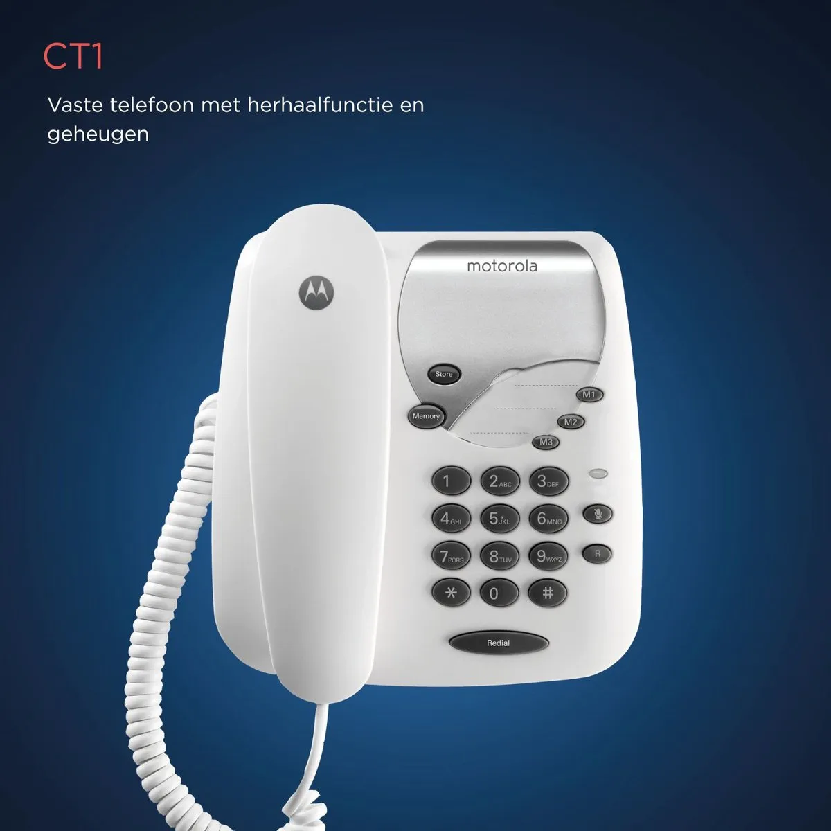 Motorola CT1 Landline Telefoon - 1 Handset - Wit