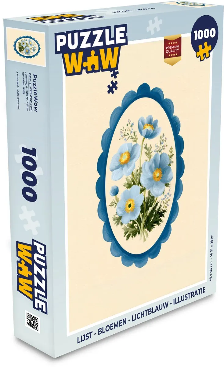 PuzzleWow Bloemen Legpuzzel 1000 Stuks