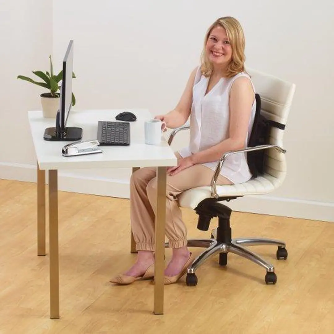 Kensington SmartFit Conform Rugsteun - Zwart - afbeelding 3 van 6