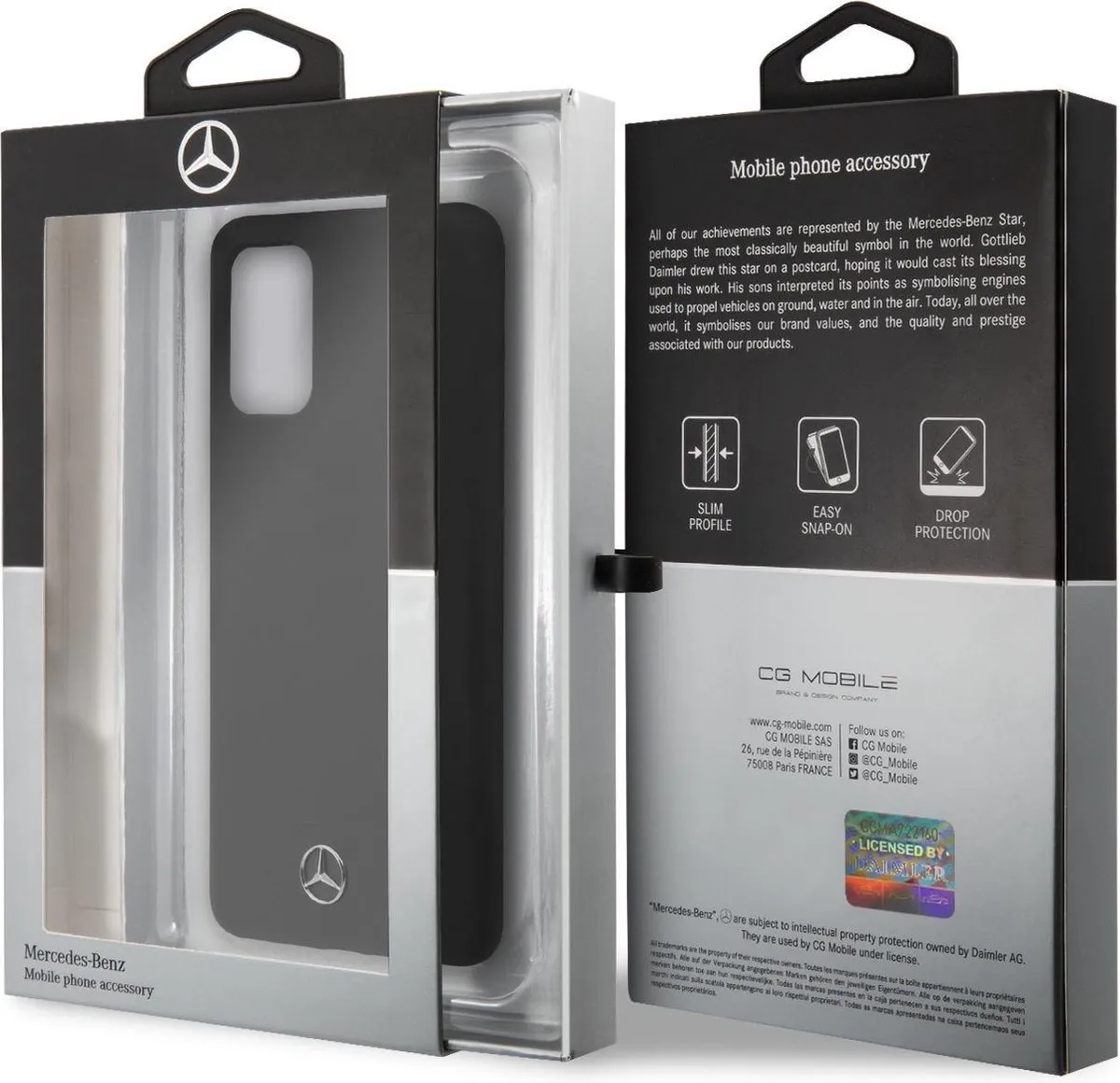 Mercedes-Benz Galaxy S20 Plus Hoesje S203-6 - Zwart - afbeelding 6 van 6