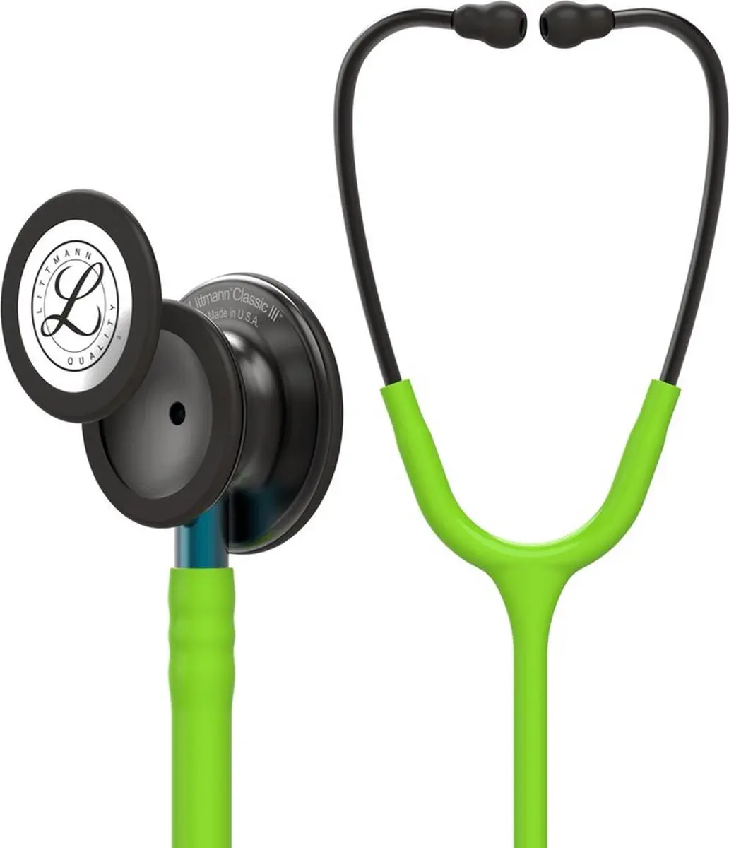 Littmann Classic III Stethoscoop 5875 Limoengroen Black Edition