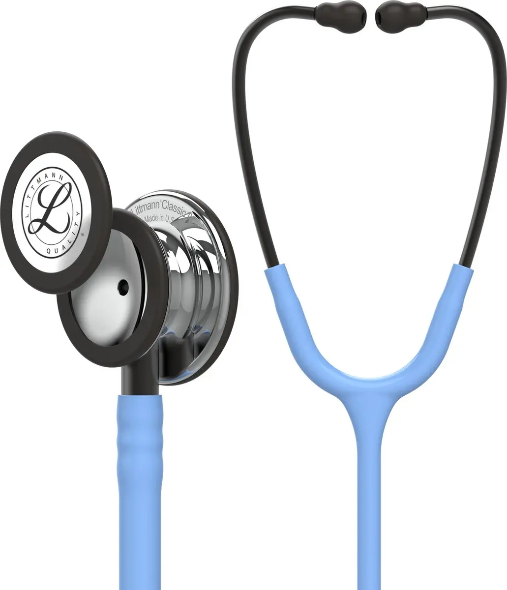 Littmann Classic III  Stethoscoop 5959 spiegelend borststuk, hemelsblauwe slang,